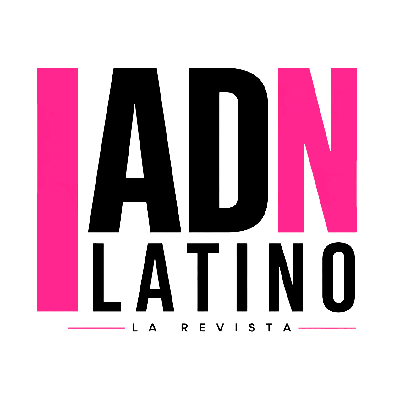 logo adn latino black
